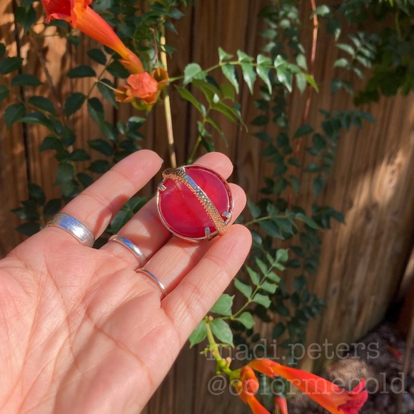 Kendra Scott Claire Ring in Pink Agate - Picture 4 of 10